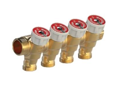 Модульный коллектор Giacomini 1x16/3 с отсекающим клапаном R585CY043