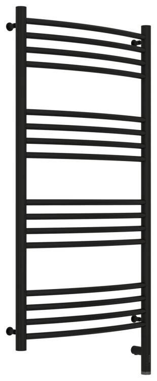 Полотенцесушитель электрический Сунержа Богема 3.0 500x1000 мм ТЭН справа черный матовый 31-5803-1050