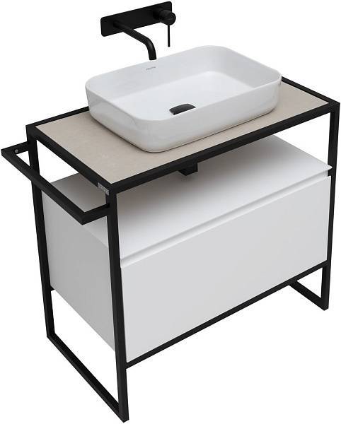 Тумба под раковину Allen Brau Priority 80 см белый матовый 1.31002.WM