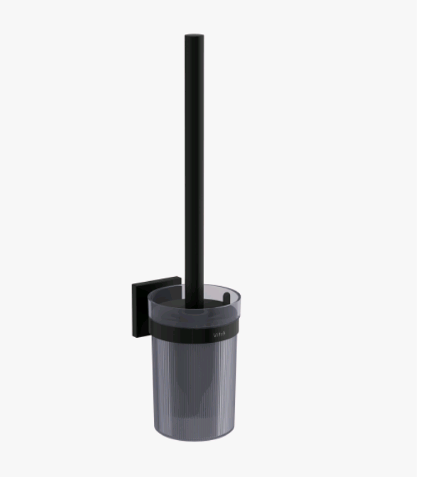 Ершик для унитаза VitrA Root 74х74х387 мм черный матовый A4481136