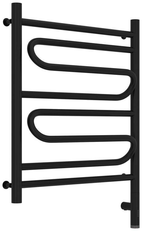 Полотенцесушитель водяной Сунержа Элегия 3.0 724x532 мм справа черный матовый 31-5819-6050