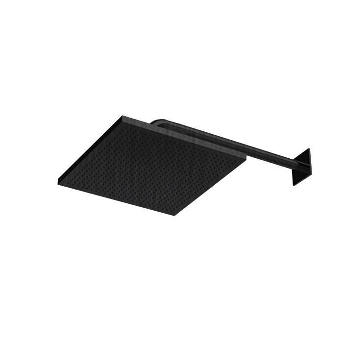 Верхний душ Almar Velvet 300x300 мм настенный/потолочный черный матовый HOGE044278MB