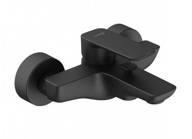 Смеситель для ванны и душа Kludi Pure&Style черный матовый 406813975