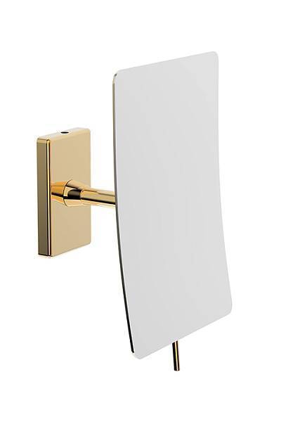Зеркало косметическое подвесное Boheme Modern 13.2х10.7х24.2 см увеличение 3x золото 506-G