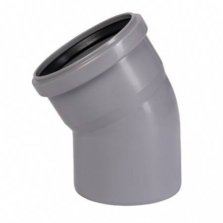 Отвод канализационный Ostendorf HT 110 мм 30° RAL 7037 115110
