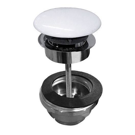 Донный клапан для раковины Scarabeo 1 1/4 хром/Pearl 10010CCR41