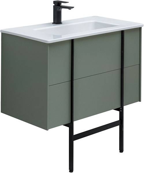 Тумба под раковину Allen Brau Reality 80 см олива матовый 1.32005.CGM