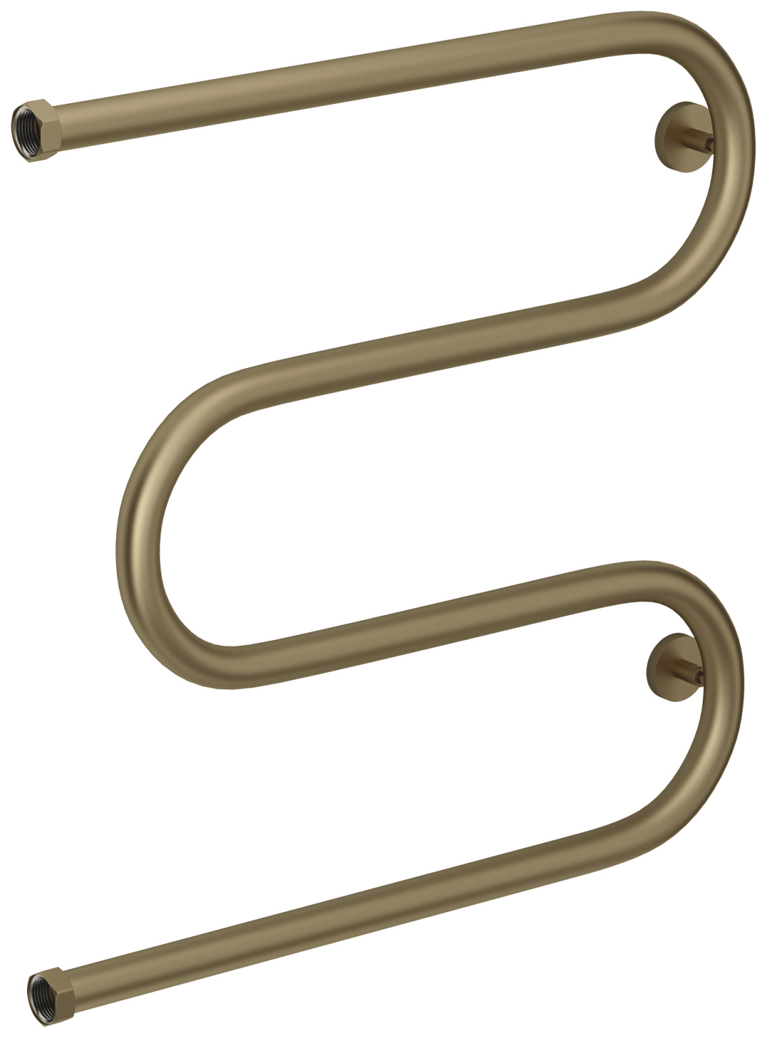 Полотенцесушитель водяной Сунержа М-образный 610x628 мм золотой шёлк матовый 32-4007-6060