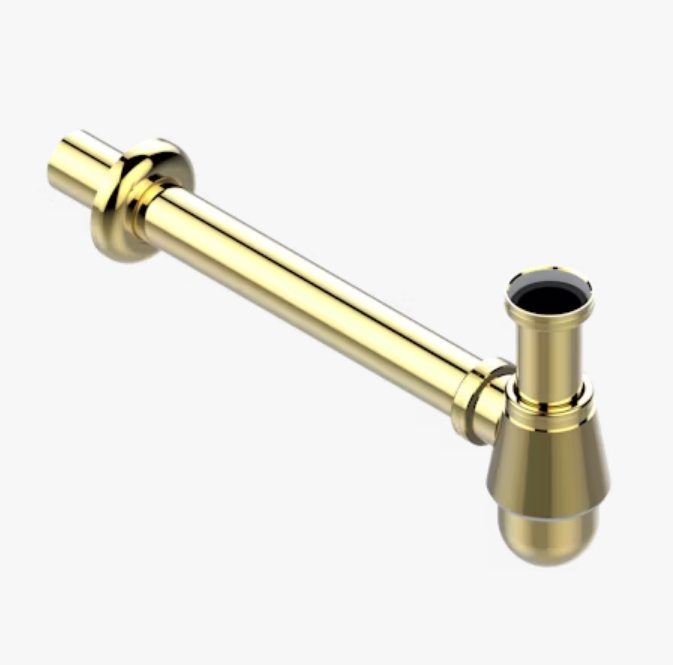 Сифон для раковины THG General Items бутылочный 1 1/4 x 64 мм PVD матовый золотистый G00H53308T