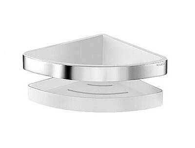 Полка для ванной Keuco Moll угловая 180х180х80 мм хром/белый 12757010000