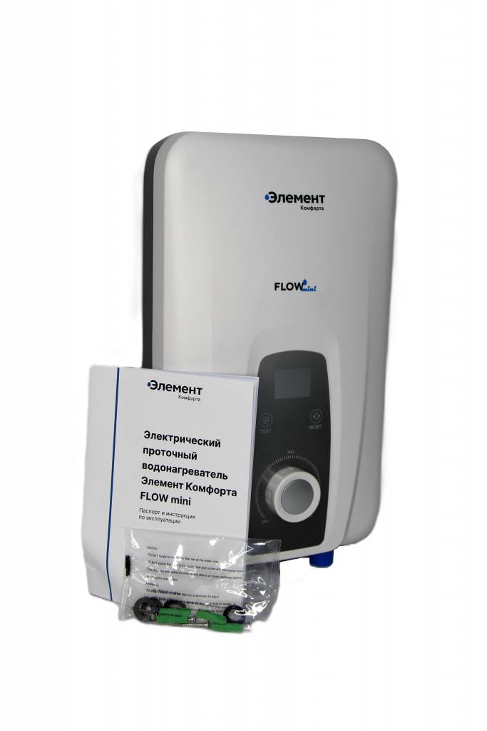 Водонагреватель электрический проточный Элемент Комфорта FLOW Mini 4.5 4.5 кВт 00-00001098