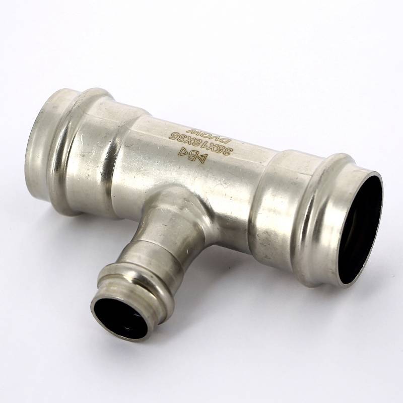 Тройник пресс IBP B Press Inox 35х18х35 мм нержавеющая сталь PS5130 0351835