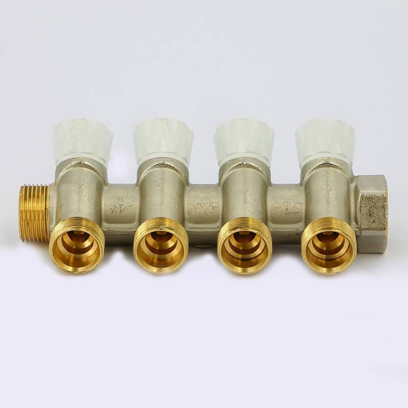 Коллектор с вентилями Emmeti 3/4 4 выхода M24x19 36 мм 01307270