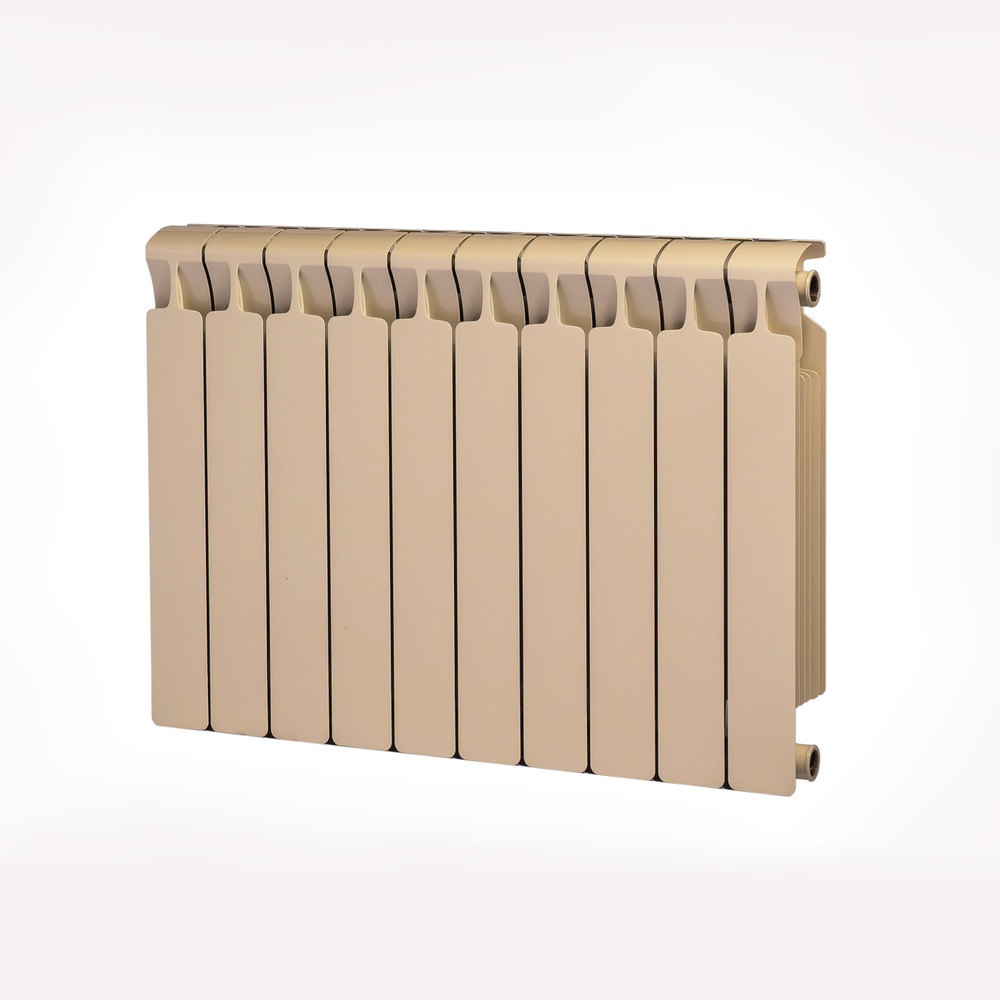Радиатор биметаллический RIFAR Monolit 500 10 секций боковое подключение Слоновая кость 11606