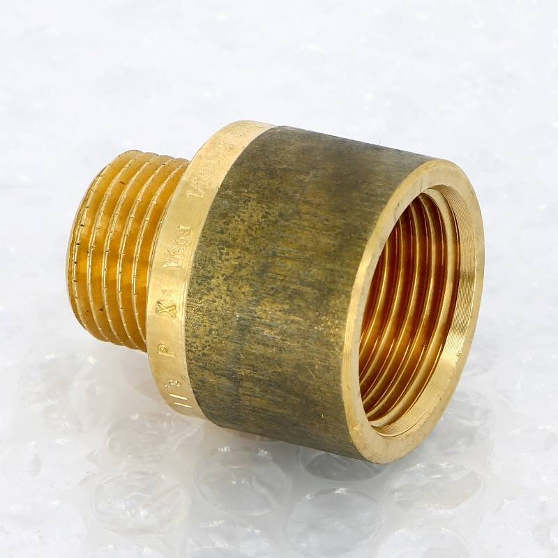 Переходник круглый Viega 1/2 x 3/4 дюйма НВ бронза 320423