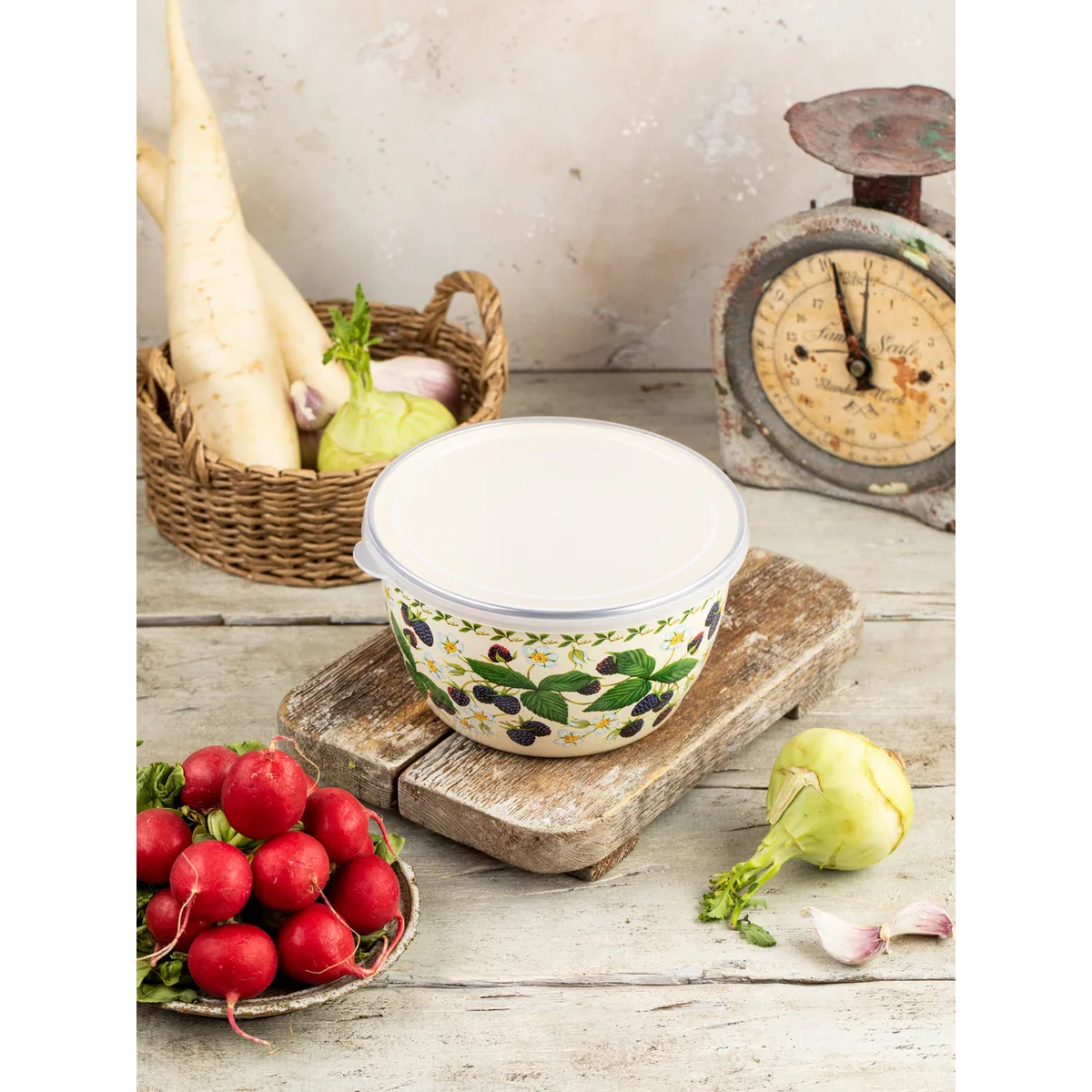 Миска эмалированная Metrot Ежевика 1.1 л 7340