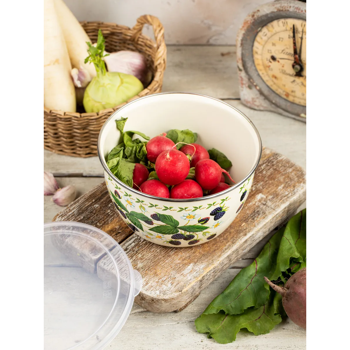 Миска эмалированная Metrot Ежевика 1.1 л 7340