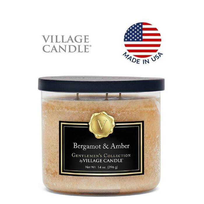 Ароматическая свеча Village Candle Bergamot & Amber Бергамот и амбра 396 г 10223