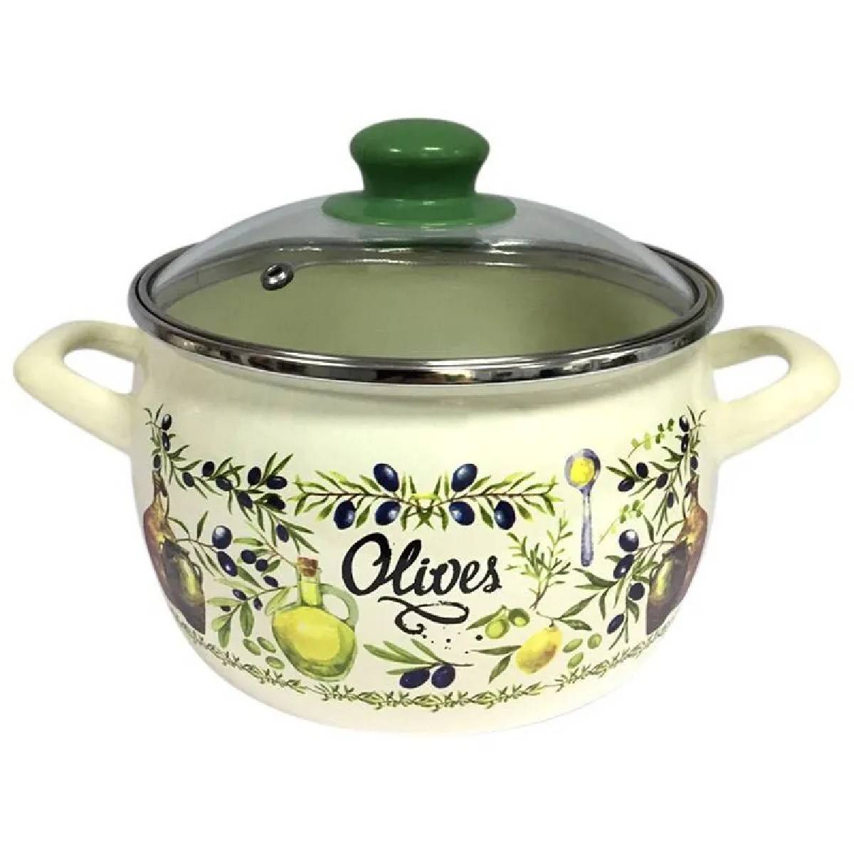 Кастрюля эмалированная Metrot Олива 5.3 л 7299