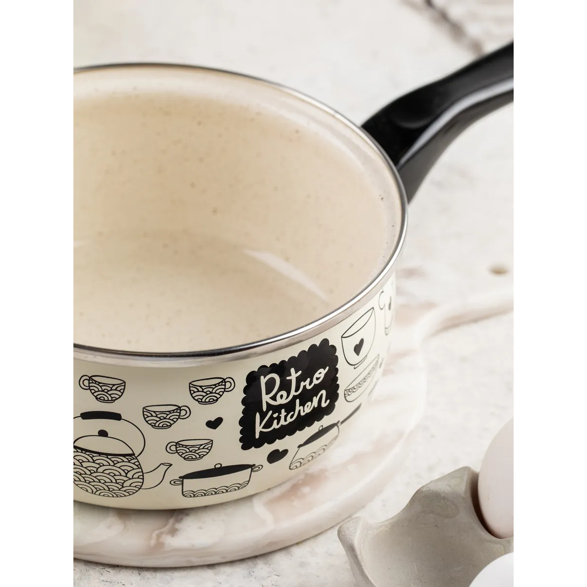 Ковш эмалированный Metrot Ретро 1.6 л 7292