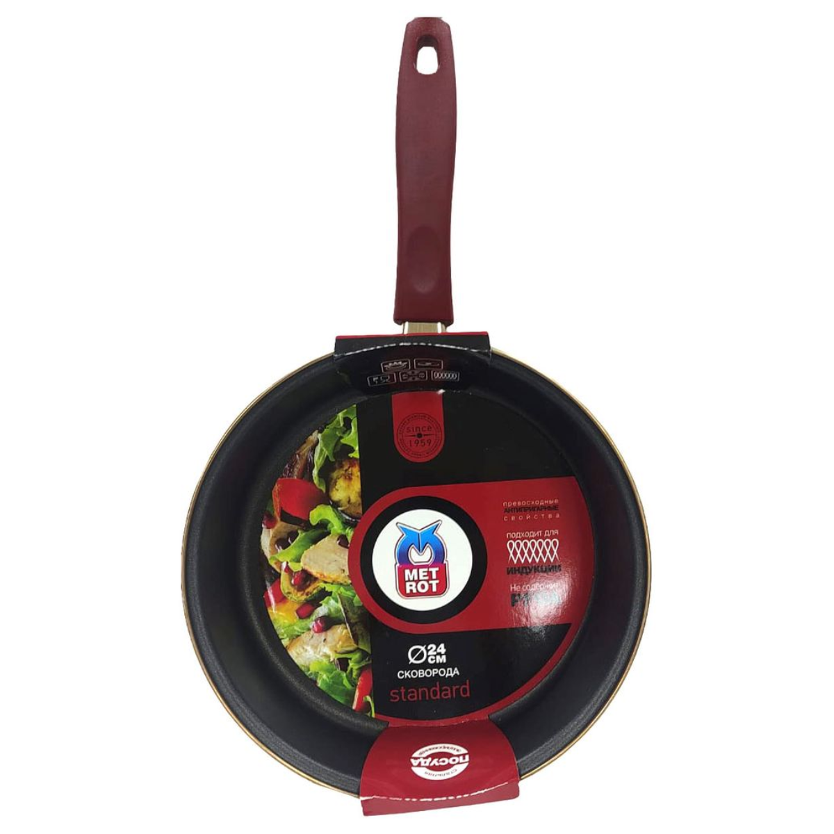 Сковорода эмалированная Metrot Бордо 24 см 7423