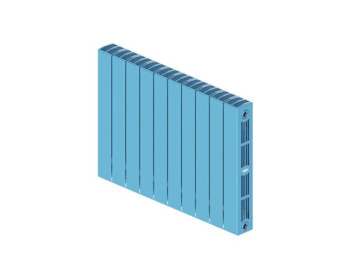 Радиатор биметаллический RIFAR SUPReMO 500 10 секций боковое подключение Сапфир RS50010