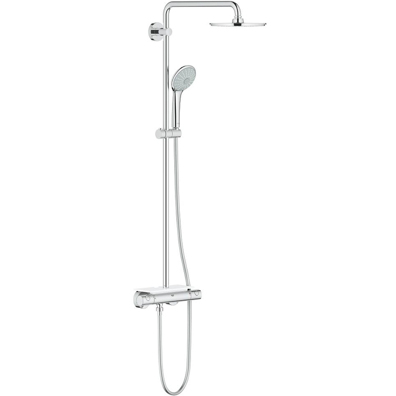 Душевая система с термостатом и полочкой GROHE Euphoria 210 хром 26363000