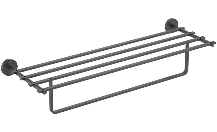 Полка для полотенец Aquanet БЕТТА матовый черный AQ4615MB