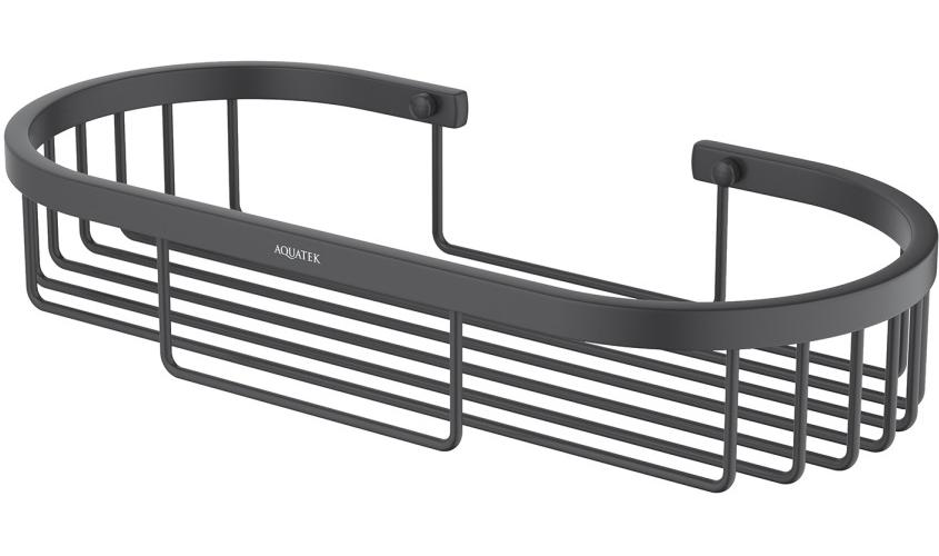 Полка для душа Aquanet матовый черный AQ4916MB