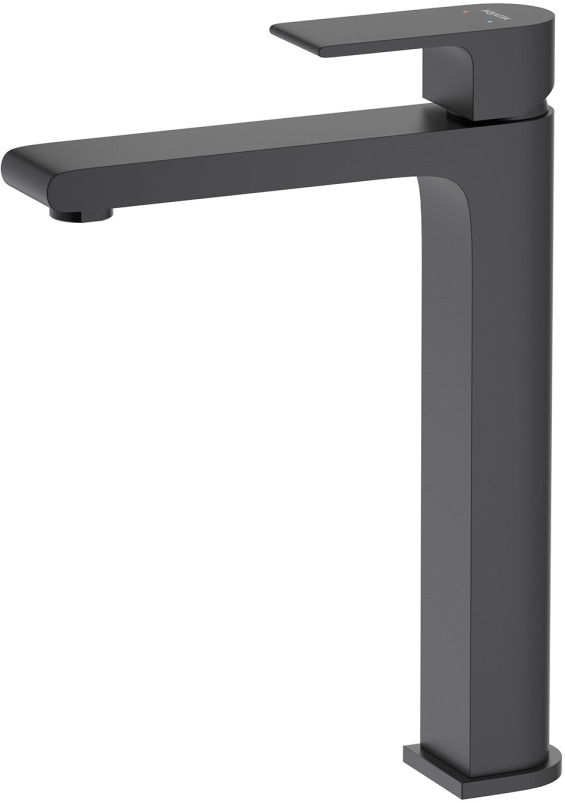 Смеситель для раковины Aquanet Лира высокий 237 мм без донного клапана матовый черный AQ1404MB