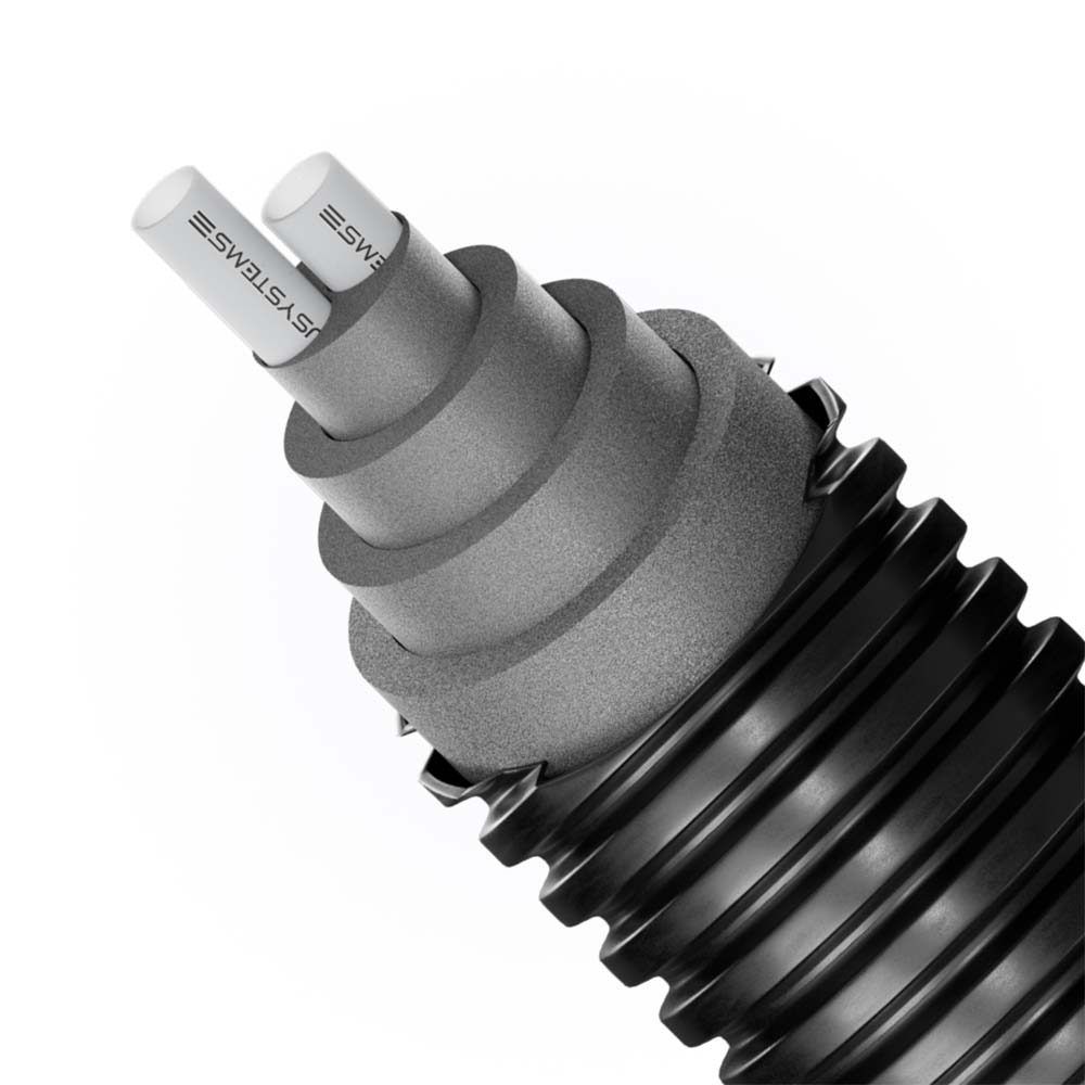 Труба USYSTEMS Thermo Twin PE-Xa 2x40x3,7/175 PN6 бухта 200 м 1136719