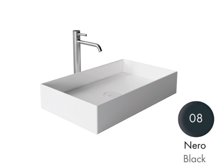 Раковина Alice Ceramica Hide 600х370х120 мм черный матовый 31130108