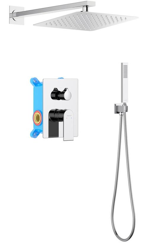 Душевой комплект 3 в 1 Aquanet ЛИРА 2 режима хром AQ1472CR