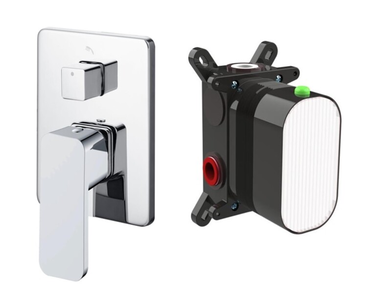 Смеситель для душа Splendy Self на 2 потребителя хром SE204U1K2CR