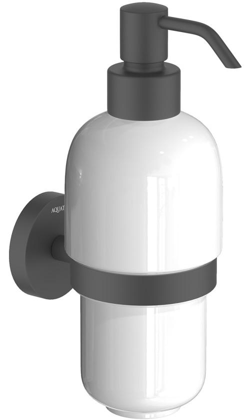 Дозатор для жидкого мыла Aquatek БЕТТА матовый черный AQ4605MB