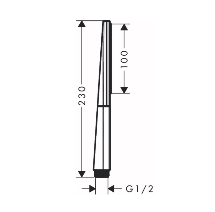 Ручной душ Hansgrohe Rainfinity 100 1jet полированное золото 26866990