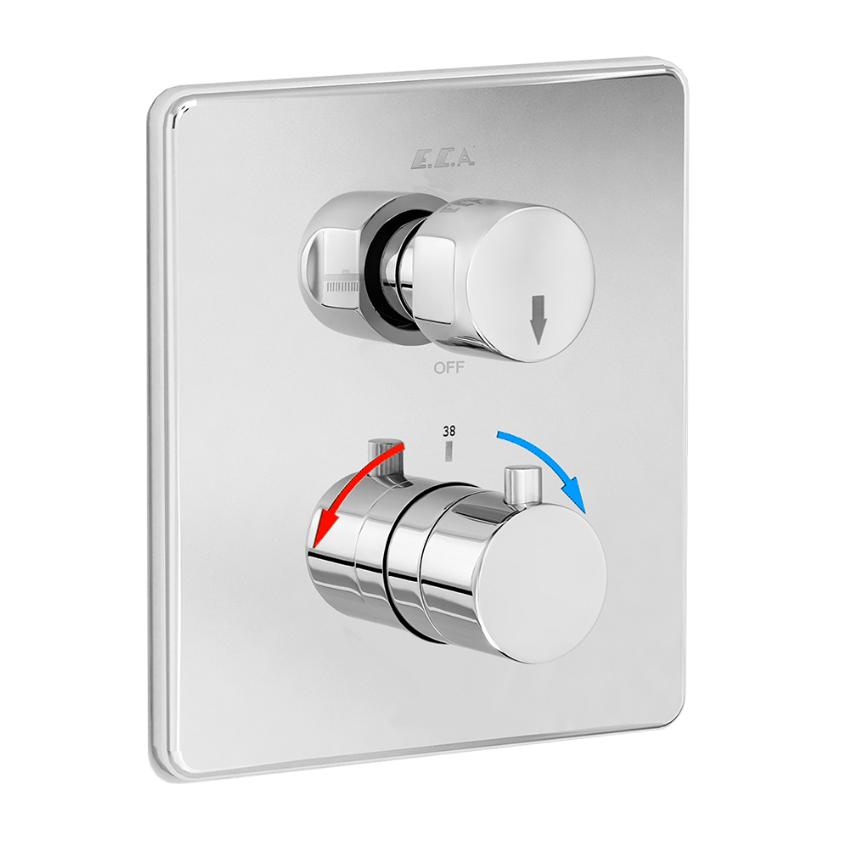 Смеситель для ванны термостатический TRES внешняя часть 102167215EX-KDE