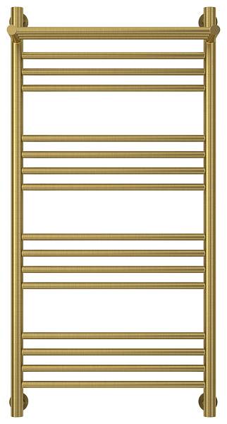 Полотенцесушитель водяной Сунержа Богема+ с 1 полкой 500x1000 мм состаренная латунь 051-0223-1050