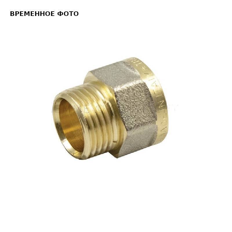 Муфта латунная никелированная Дюйм ВН 3/4x1/2 конус dui1630014