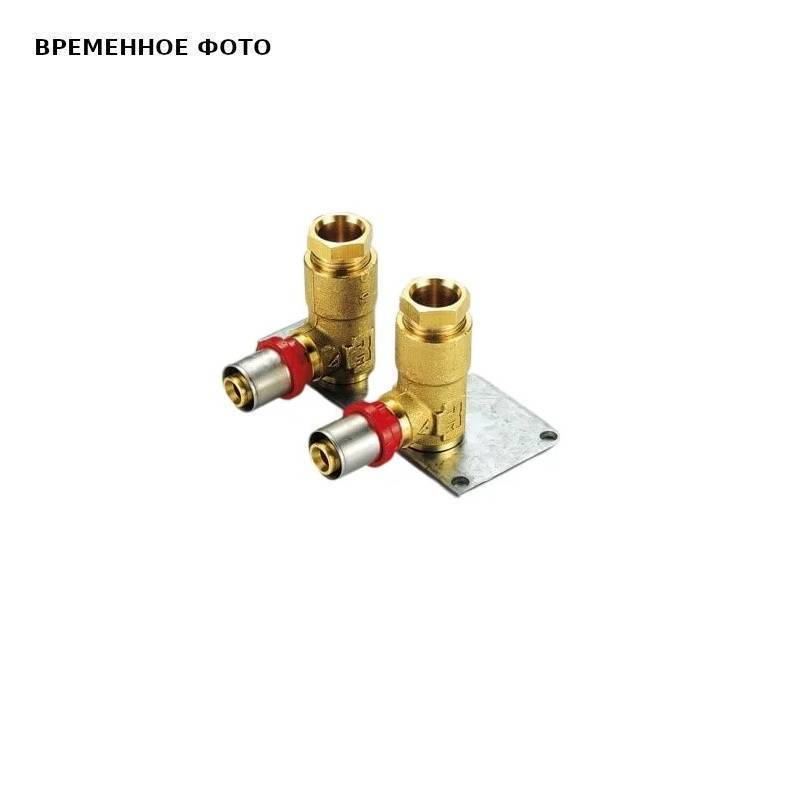 Водорозетка пресс двойная на планке Comap 16х1/2 ВР межосевое расстояние 35 мм 1650376