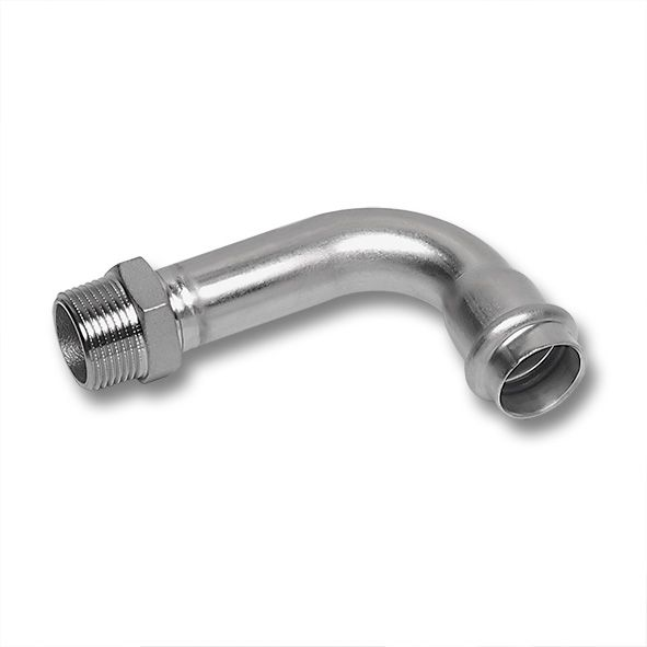 Отвод, Sanha, NiroPress 316L, 90° ВПр-НР, ø22x3/4, 9002AG.3