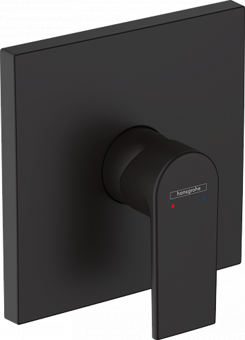 Комплект смесителя для душа Hansgrohe Vernis Shape скрытого монтажа матовый черный (71668670 + 01800180) 71668670S