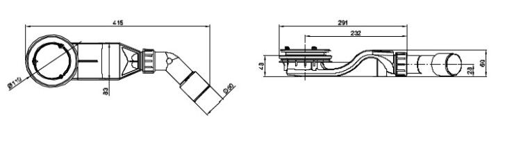 Сифон для душевого поддона Bette BetteSolid 30 цвет белый B597-000