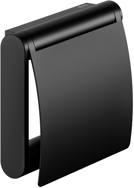 Держатель для туалетной бумаги KEUCO PLAN с крышкой черный матовый 14960370000