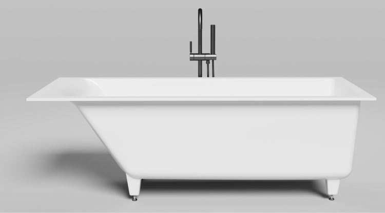 Ванна из искусственного камня Salini Cascata 1700x700 мм белая 120111M