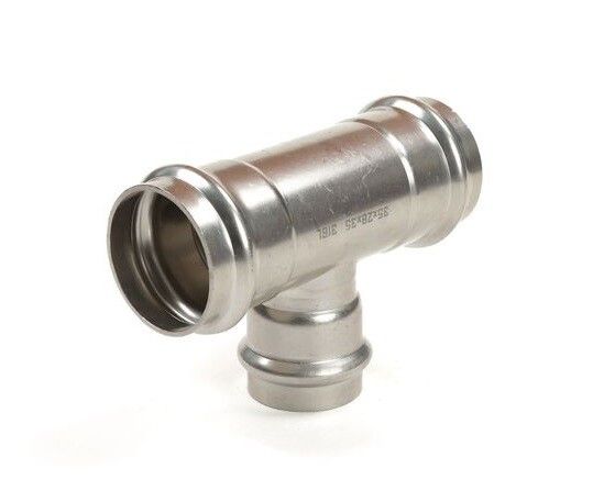 Тройник REHAU EdelPress 18х15х18 нержавеющая сталь 11914181001