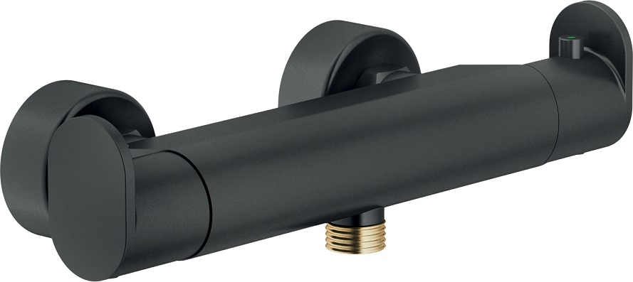 Смеситель для душа термостатический UP матовый черный UP94030BM