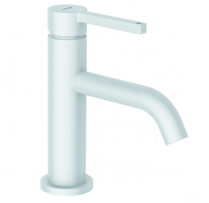 Смеситель для раковины Kludi Nova Fonte Pura на 3 отверстия белый матовый 202665315