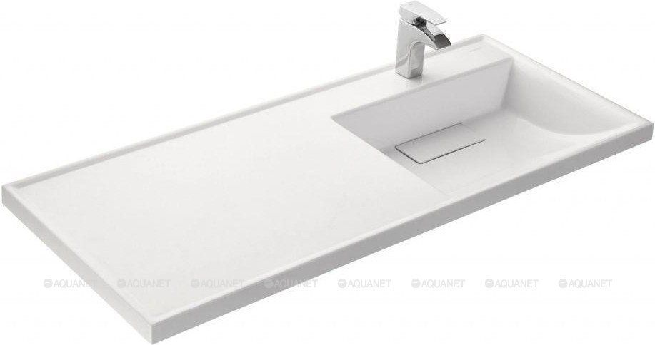 Раковина Aquaton Лондри 120 белая правая 1A72243KLH010