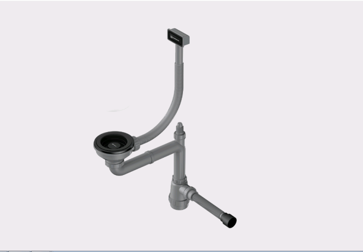 Слив-перелив для моек OMOIKIRI WK-1 графит 4956875